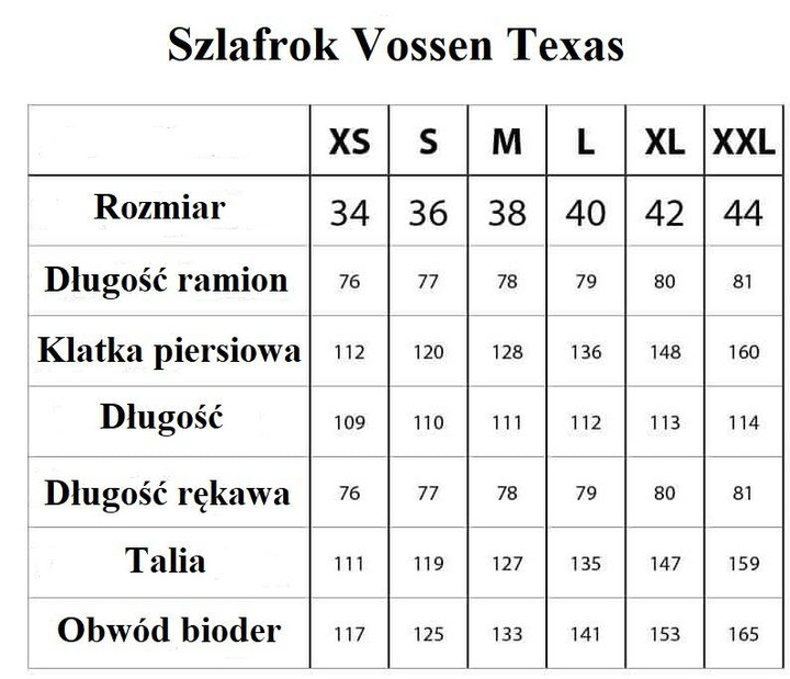 Szlafrok Vossen Texas Flanell