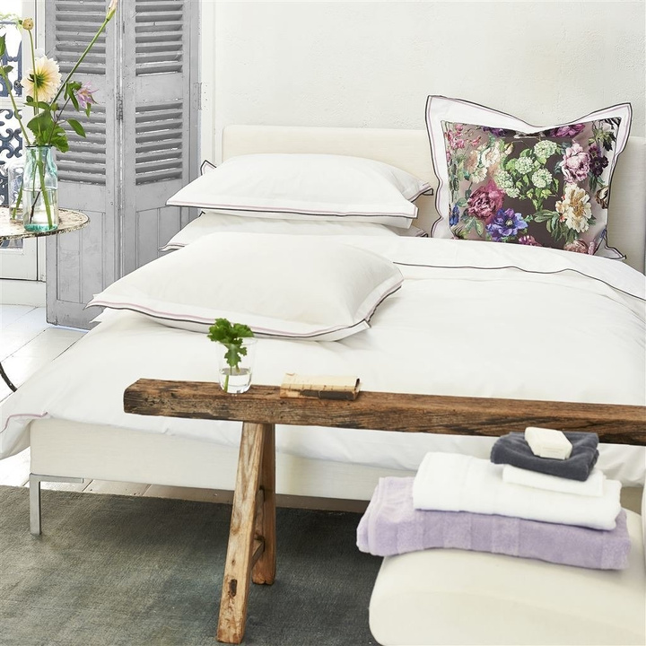 Poszwa perkalowa Designers Guild Astor Nutmeg/Dusty Pink