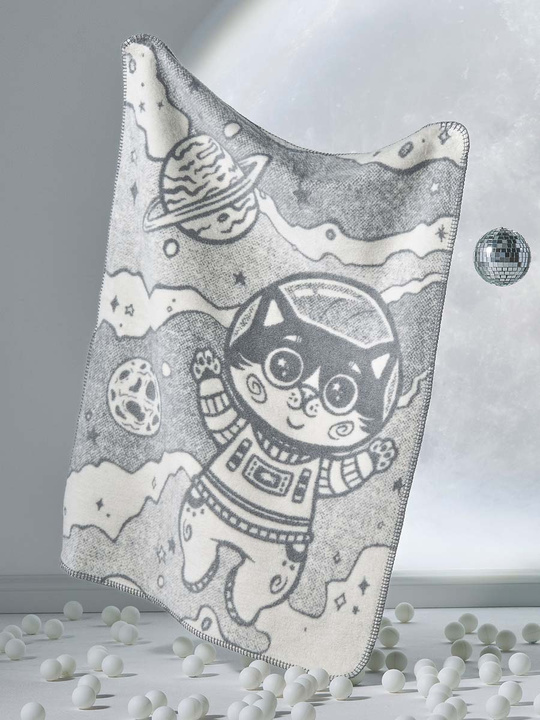 Koc Cotton Cloud Little Clouds kot kosmonauta