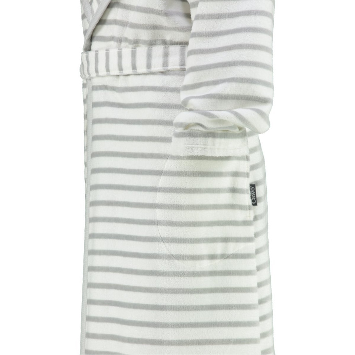 Szlafrok damski Cawo Breton Hooded Silver