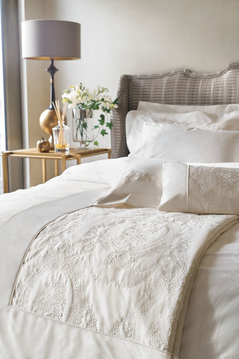 Poszewka żakardowa Valeron Juliette Ecru Ostatnie Sztuki