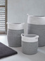 Kosz na pranie Aquanova OSMAN Silver grey