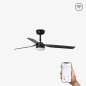 Wentylator sufitowy Faro Barcelona Punt LED M black fan DC SMART