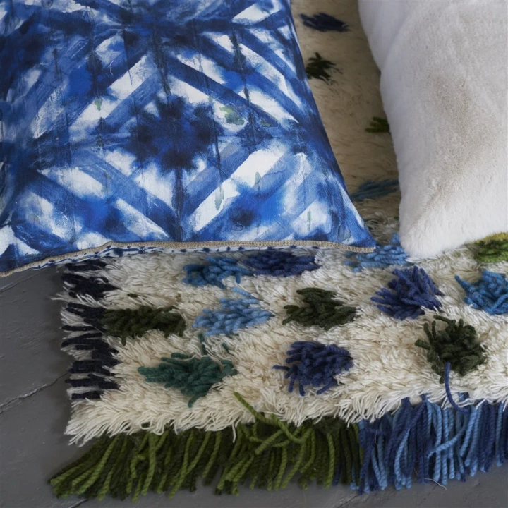 Dywan ręcznie tkany Designers Guild Valais Cobalt