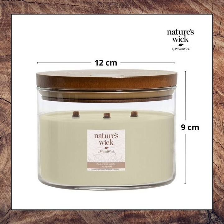 Świeca zapachowa WoodWick Nature's Cashmere Wool