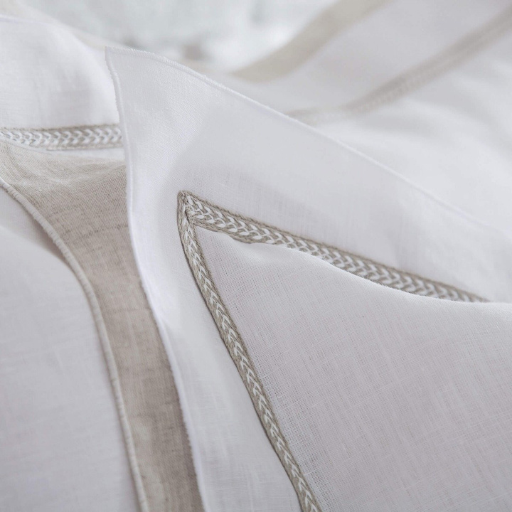 Poszwa lniana Alexandre Turpault Bastide White/Natural