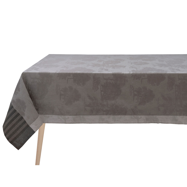 Obrus lniany Le Jacquard Français Souveraine Silver