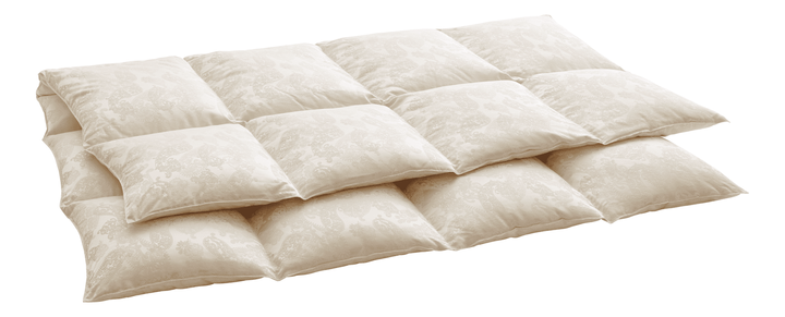 Kołdra puchowa Dauny Excellence Deluxe Całoroczna Ciepła (100% puch, 100% tkanina jedwabna)
