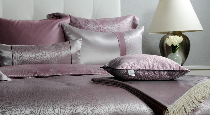 Poszewki jedwabne na poduszki Seidenweber Palau Mauve Basic