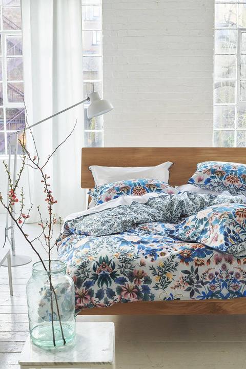 Poszewka perkalowa Designers Guild Ikebana Damask