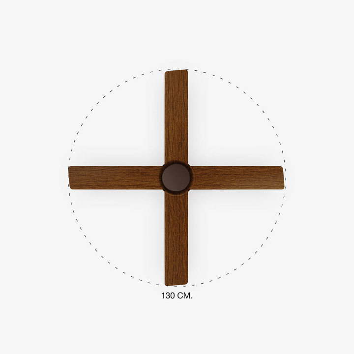 Wentylator sufitowy Faro Barcelona Winche M Brown DC