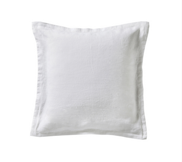 Poszewka lniana Blanc Des Vosges Louxor Biała