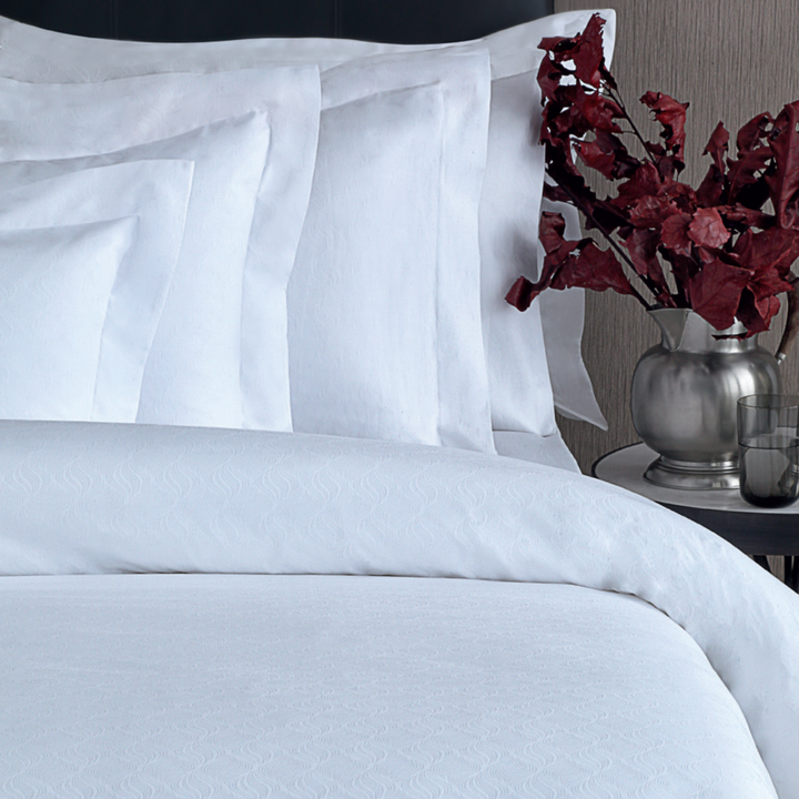 Poszewka żakardowa z plisą Valeron Bolero White Ostatnie Sztuki