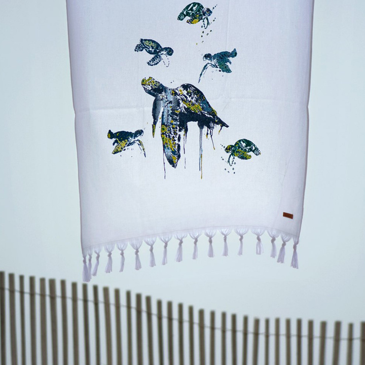 Ręcznik plażowy Bricini Hammam Turtle