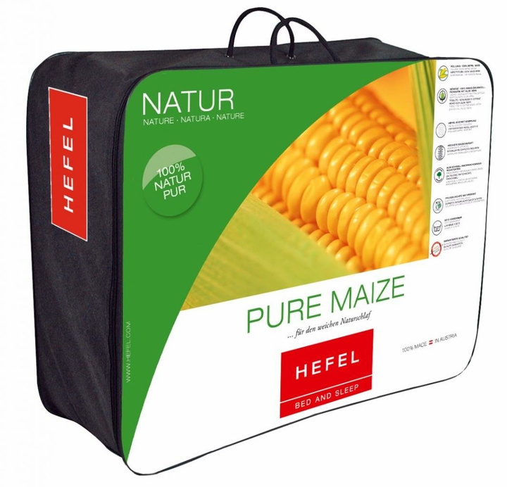 Kołdra Hefel Pure Maize Letnia (100% włókno kukurydziane, satyna bawełniana)