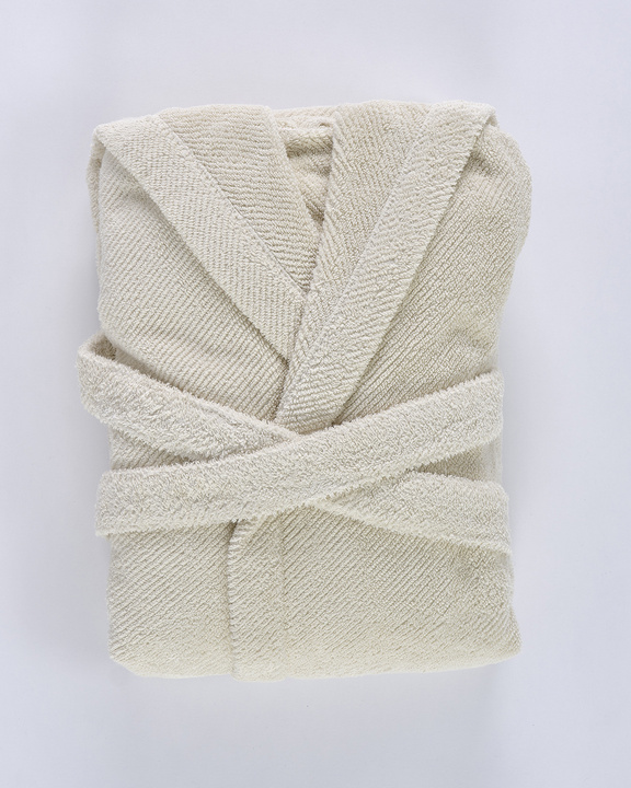 Szlafrok Abyss & Habidecor Capuz Twill Ecru