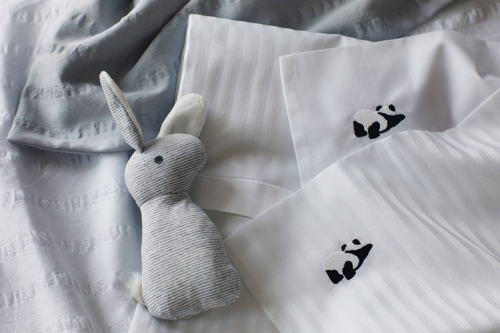Pościel dziecięca Elegante Cuties Lovely Stripe Hellblau