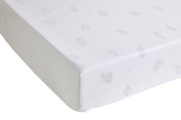 Prześcieradło satynowe ze ściągaczem Blanc Des Vosges Hesperide Perłowe