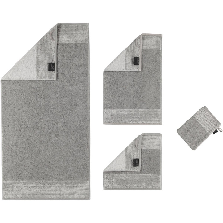 Ręcznik Cawo Luxury Home Two-Tone Platin Ostatnie Sztuki