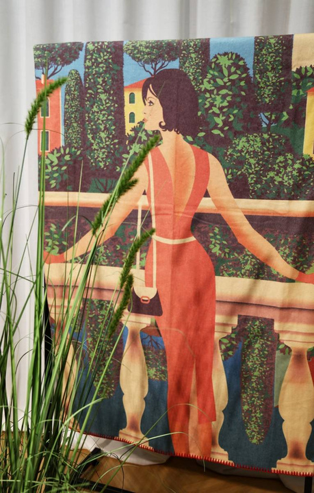 Pled bawełniany Eskimo Italy Multicolor