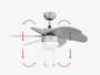 Wentylator sufitowy Faro Barcelona Palao S Grey