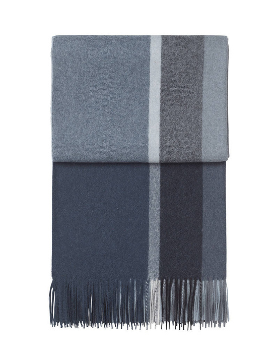 Pled wełniany Elvang Manhattan Dark Blue