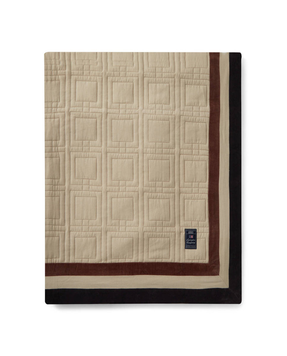 Narzuta bawełniana Lexington Graphic Quilted Beige