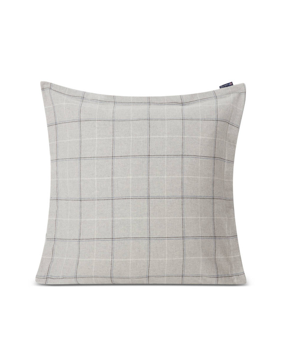 Poszewka flanelowa Lexington Checked Light Gray/Dove
