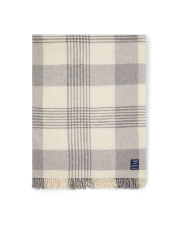 Pled wełniany Lexington Checked Light Grey