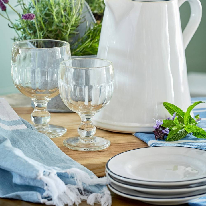 Talerz płytki Costa Nova Beja White Blue 15 cm