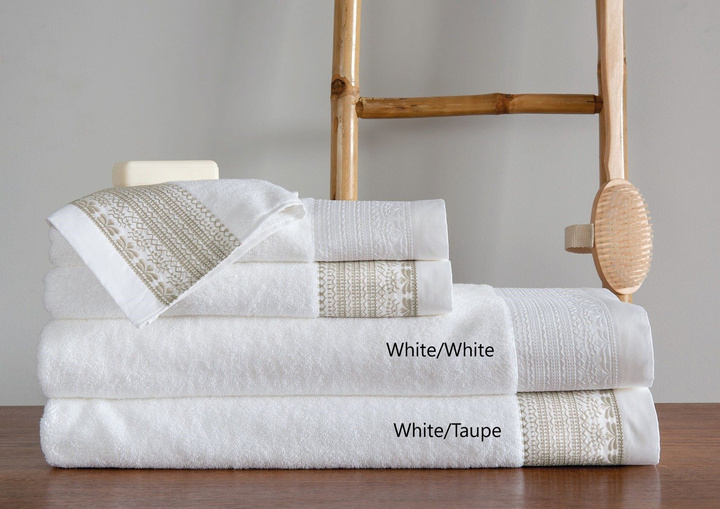 Ręcznik bawełniany Bovi Mayotte White/White