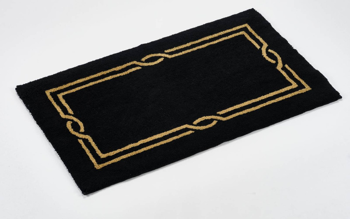 Dywanik Abyss & Habidecor Cross Black/Gold