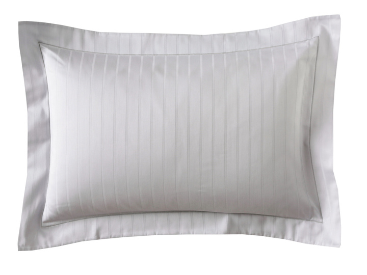 Poszewka satynowa Blanc Des Vosges Divine Jasnoszara