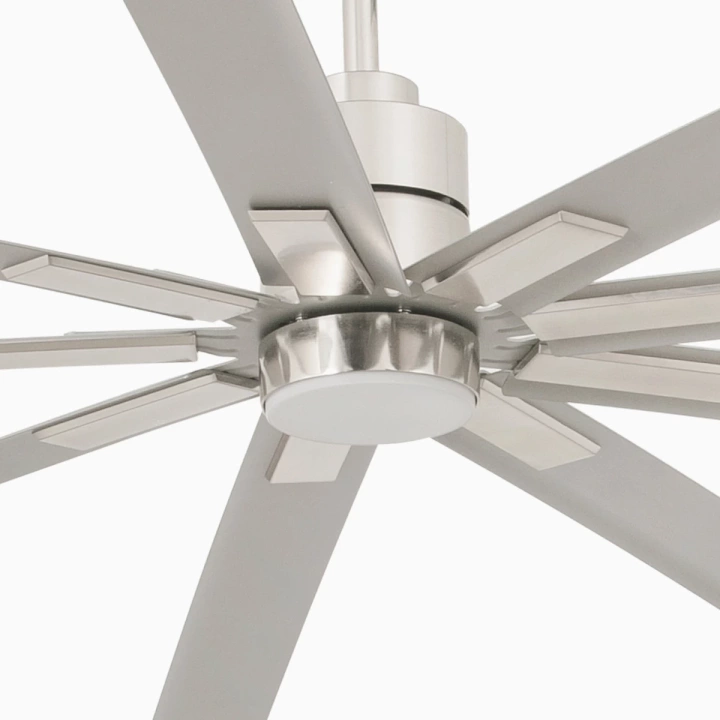 Wentylator sufitowy Faro Barcelona Manhattan LED XL Mat nickel fan DC 