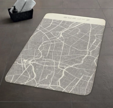 Dywanik łazienkowy Kleine Wolke Berlin Silvergrey