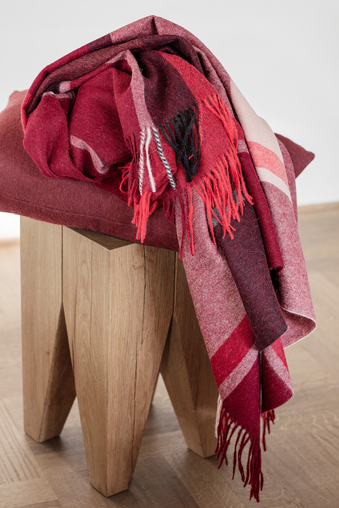 Pled wełniany Elvang Manhattan Bordeaux