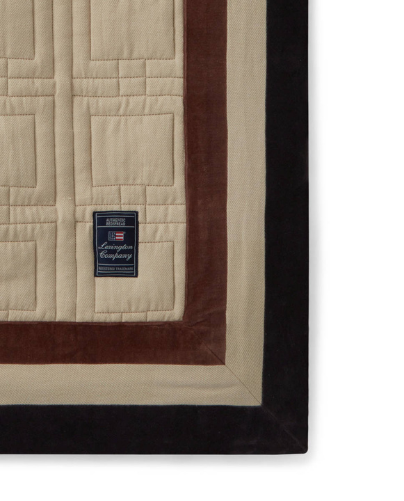 Narzuta bawełniana Lexington Graphic Quilted Beige