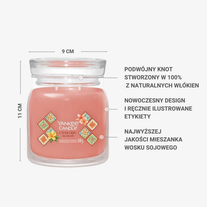 Świeca zapachowa Yankee Candle Capri Glow średnia