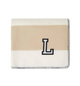 Pled Lexington Block Striped Recycled Fleece Beige/White