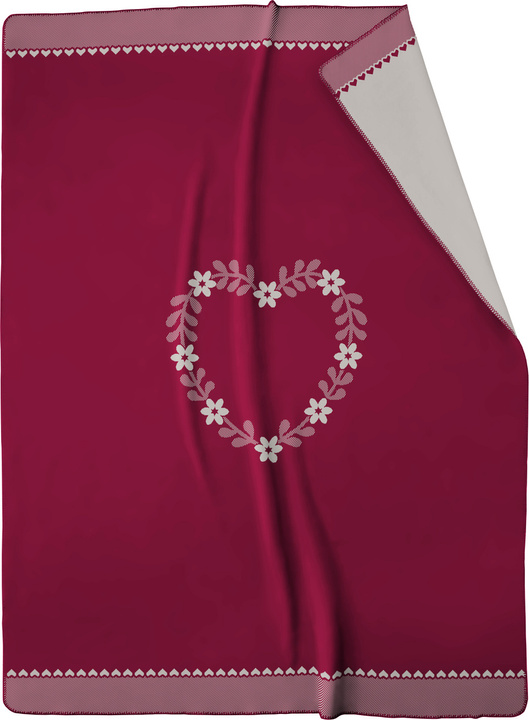 Koc bawełniany Biederlack Heart Warming