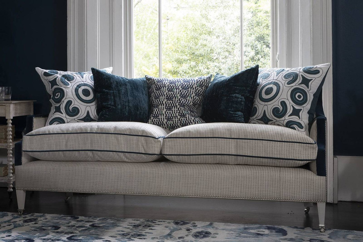 Poduszka dekoracyjna William Yeoward Zaley Indigo