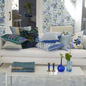 Poduszka dekoracyjna Designers Guild Pergola Trellis Cobalt
