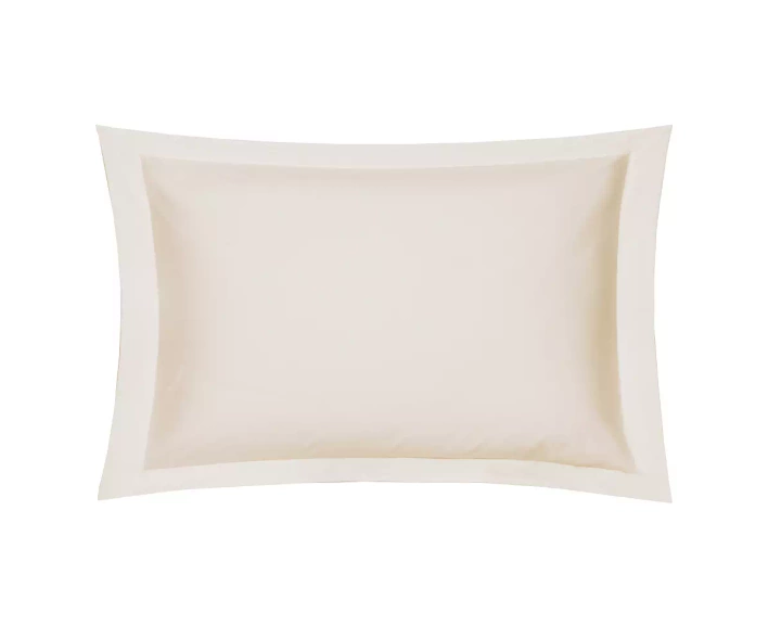 Pościel satynowa Blanc Des Vosges Uni Kremowa 