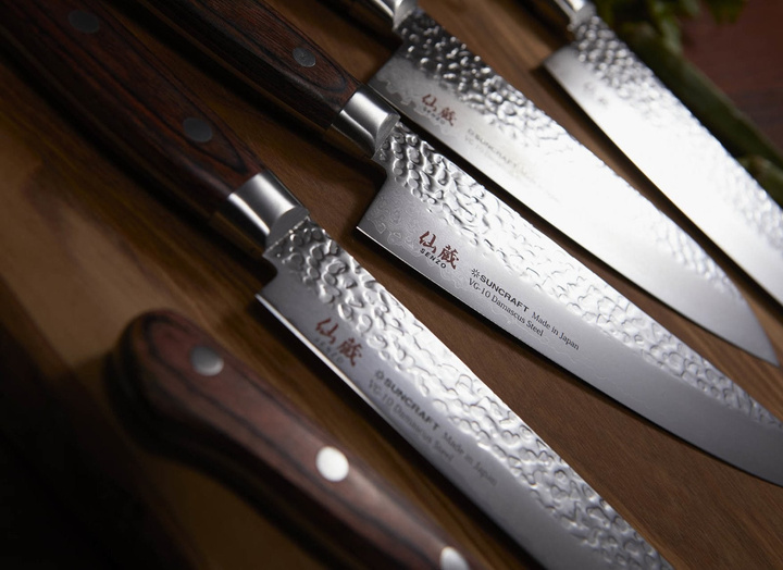 Nóż kuchenny ze stali damasceńskiej Suncraft Senzo Universal Boning 165 mm