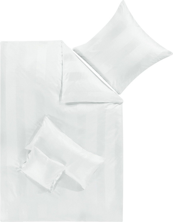 Poszewka satynowa Elegante Metropolis White