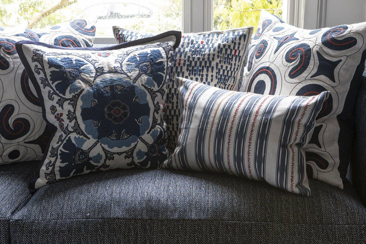 Poduszka dekoracyjna William Yeoward Iluka Indigo