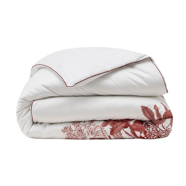 Poszwa satynowa Le Jacquard Français Feuilles en scène Red