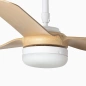 Wentylator sufitowy Faro Barcelona Punt LED M white/lightwood DC