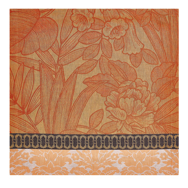Serwetka lniana Le Jacquard Français Escapade Tropicale Orange