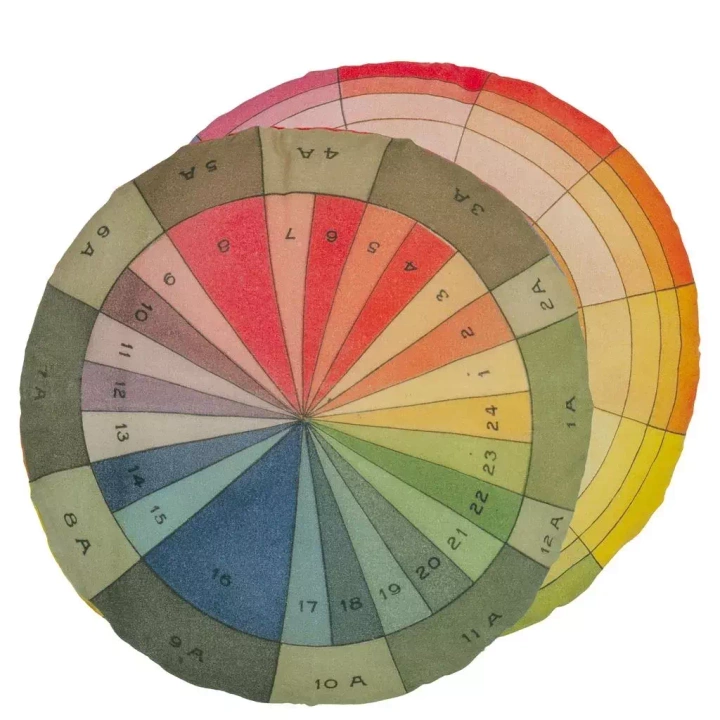 Poduszka dekoracyjna John Derian Colour Wheel Multicolour